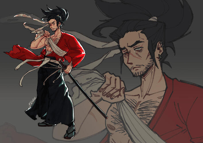 Character Design | Blind Samurai