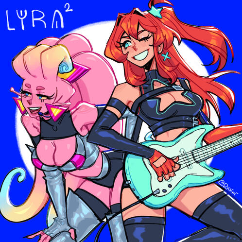 Original Art | OC Lyra and @KaatoKun's OC Lyra